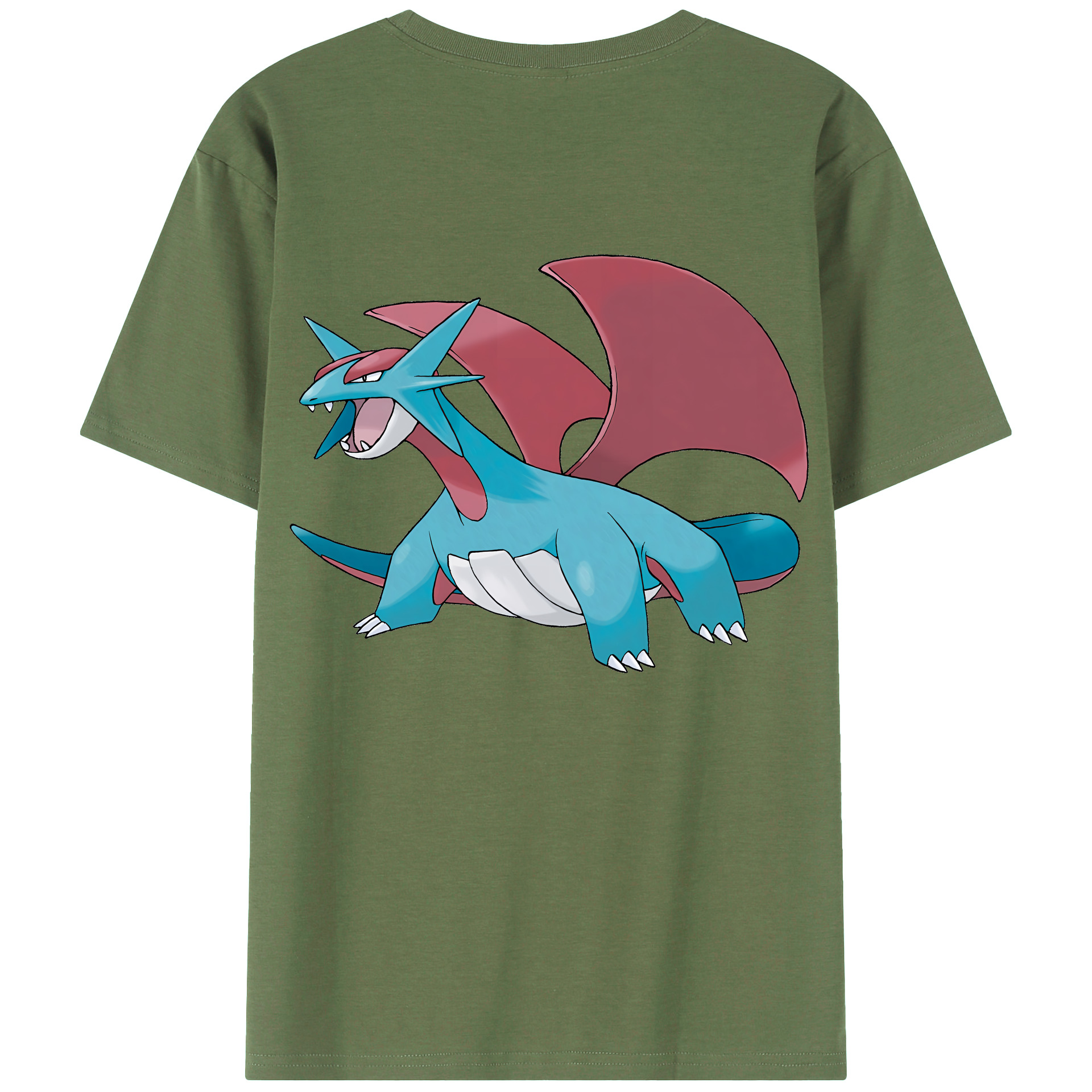 （画像用） ポケットモンスター Pokémon 綿100％ メンズ半袖Tシャツ（バックプリント） 通気性